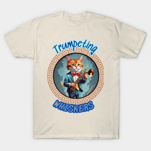 Cat Trumpeter: "Trumpeting Whiskers" T-Shirt